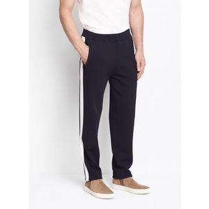 Contrast Side Panel Knit Track Pants